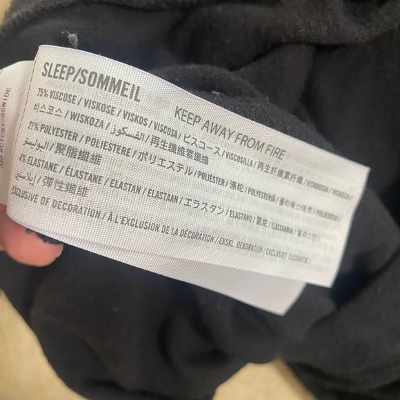 Abercrombie & Fitch Soft Black Lounge Pants Size Small - Picture 4 of 4